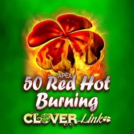 Official Slots logo: 50 Red Hot Burning Clover Links by Novomatic at Yoyo Casino