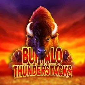 Buffalo Thunderstacks online game logo by Amatic Industries on yoyo-spin.com