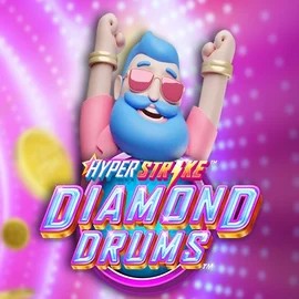Hyper Strike Diamond Drums logo by Gameburger Studios at Yoyo Casino