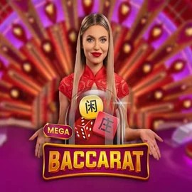 Mega Baccarat game by Pragmatic Play – logo hosted on Yoyo Casino