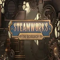 Steamworks The Workshop slot logo by Peter & Sons at Yoyo Casino