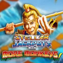 Play the Stellar Jackpots with More Monkeys slot by Lightning Box Game on Yoyo Casino