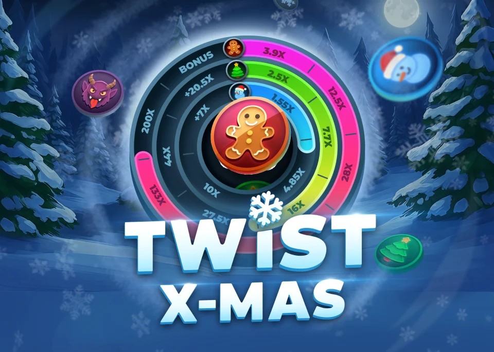 Official Casino Games logo: Twist X-mas by InOut at Yoyo Casino
